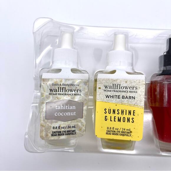 Bath & Body Works Wallflower Fragrance Refills Set of 4 Varied Fragrances - New - Picture 2 of 6